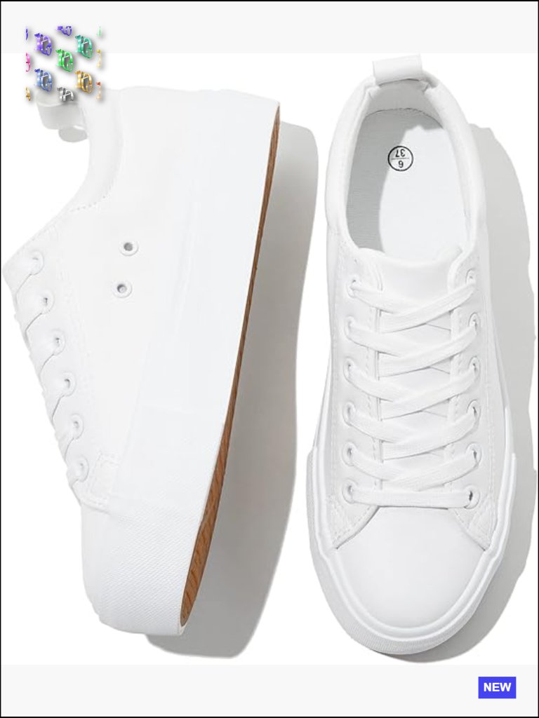 White Platform Sneakers Pu Leather Walking Shoes 1.5 Inch Height Boost Comfort